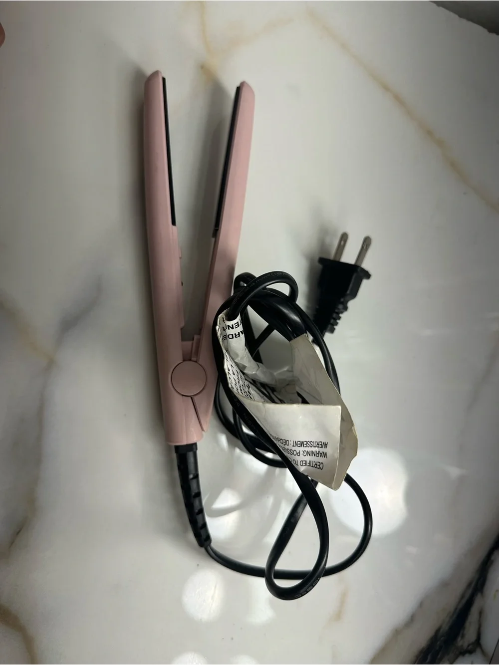 Compact Pink Hair Mini  Straightener - Travel-Friendly Mini Flat Iron